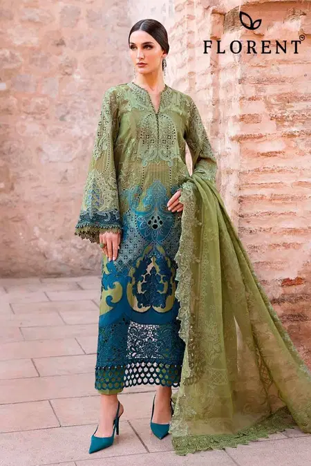 Florent Maria B 1054 A To D Cotton Dupatta Pakistani Suits Wholesale Shop In Surat